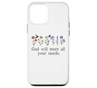God Will Meet All Your Needs Philippians 4:19 4:9 Christian Carcasa para iPhone 12 mini