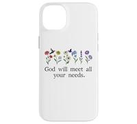 God Will Meet All Your Needs Philippians 4:19 4:9 Christian Carcasa para iPhone 14 Plus