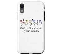 God Will Meet All Your Needs Philippians 4:19 4:9 Christian Carcasa para iPhone XR