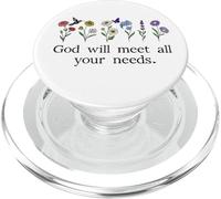 God Will Meet All Your Needs Philippians 4:19 4:9 Christian PopSockets PopGrip para MagSafe