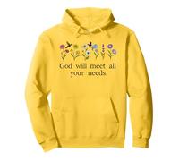 God Will Meet All Your Needs Philippians 4:19 4:9 Christian Sudadera con Capucha