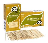 GoDan Palillos de madera de bambú de alta calidad para cóctel, múltiples usos, palitos de cóctel, palillos de dientes, palillos de oliva, palillos de alimentos, palillos de dientes, palitos de frutas