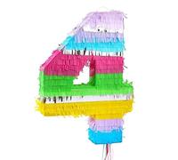 Godan Pinata número 4 multicolor pastel