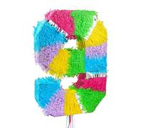 Godan Pinata número 9 multicolor pastel