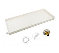 GODARM Bandeja de goteo del aire acondicionado fabricada en PVC con manguera de drenaje 2M/3M/4M/5M Hebilla y alambre de hierro - Bandeja de recuperación de condensados (1-2p-2m Water Pipe)