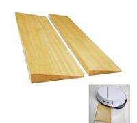 GODARM Rampas para Silla De Ruedas De Madera,rampa Silla De Ruedas Rampa Portátil, Ligera Y Fácil De Transportar,para Puertas, Baños, Escalones, Escaleras (Size : 80 * 13 * 2.5cm)