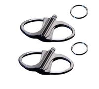 GodbTG 2 Pieces Keychain Lighter, Lighter Holder Key Chain, Permanent Match Keychain, Metal Keychains for Outdoor Car and Home (Silver)