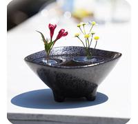 GodbTG 30 Pieces Creative Floating Floral Arrangement Holder with Dynamic Rotation, Innovative Floating Flower Display Stand, MiNi Vase for Bowls/Fish Tanks (70*26mm)