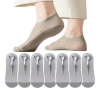 GodbTG 7 Pairs Ultra Thin Liner Socks Non Slip ComBed Cotton No Show Socks, Non Slip No Show Liner Men (#2,Talla única)