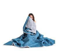 GodbTG Cooling Throw Blanket for Hot Sleepers, Lightweight Summer Blanket, Soft Breathable Cooling Bedding for Bed Couch Travel Camping, All Season Comfort (Deep Blue,59.1 x 78.7 in)