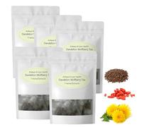 GodbTG Dandelion Wolfberry Tea, Seven Natural Herbal Ingredients, Organic Dandelion Root Tea, Goji Berry Chrysanthemum Tea (5 Bag)