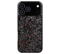 GodbTG Forged Carbon Fibre Phone Case, Carbon Fibre Phone Case for iPhone 17 16 15 14 13 12 11 Pro MAX (17 Pro,Red)