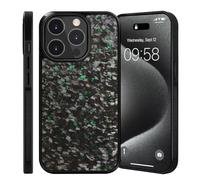 GodbTG Forged Carbon Fibre Phone Case, Carbon Fibre Phone Case for iPhone 17 16 15 14 13 12 11 Pro MAX (11 Pro MAX,Green)