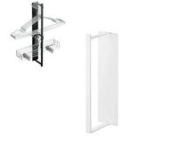 GodbTG Magnetic Drying Rack Laundry, Magnetic Laundry Hanger Rack, Magnetic Hanger Holder for Laundry Room, Magnetic Clothes Drying Rack, Magnetic Hanger Organizer Stacker (White,S)