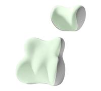 GodbTG Memory Foam Headrest & Lumbar Cushion, Ergonomic Car Pillow, (Green)