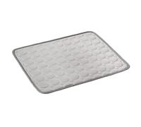 GodbTG Premium Cooling Mat For Pet, Summer Ice Silk Dog Cooling Pad & Washable Pee Pad for Indoor or Outdoor - Bottom Waterproof and Anti Slip (Gray,L/70 * 55cm)