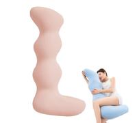 GodbTG S-Shaped Body Pillow for Side Sleepers (100 x 28 x 15 cm,Pink 1)