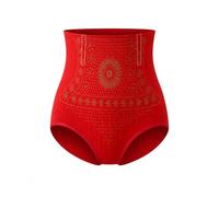 GodbTG Women’s High Waist Shapewear Shorts, Tummy Control Butt Lifting Compression Panties, Seamless Body Shaper (Red,M)