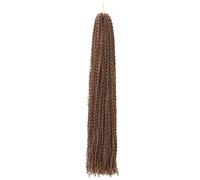 Goddess Boho Box Trenzas largas Pelos de ganchillo, Extensiones de cabello trenzado sintético de 24 pulgadas for mujeres negras(30)