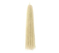Goddess Boho Box Trenzas largas Pelos de ganchillo, Extensiones de cabello trenzado sintético de 24 pulgadas for mujeres negras(Blonde)