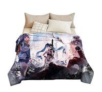 Goddess of Victory: Nikke Blanket Warm Winter Blanket Drake Elise Anime Print Manta de franela suave y esponjosa mantas de franela de microfibra para sofá cama