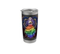 Goddess Pride Rainbow Queen Power Sovereign Love Aura Rise Vaso térmico de acero inoxidable de doble pared