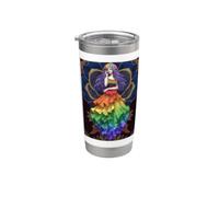 Goddess Pride Rainbow Queen Power Sovereign Love Aura Rise Vaso térmico de acero inoxidable de doble pared