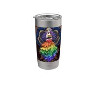 Goddess Pride Rainbow Queen Power Sovereign Love Aura Rise Vaso térmico de acero inoxidable de doble pared