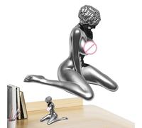 Goddess Sculpture, Silver Nude Woman Resin Figurines, Craft Sculpture Female Body Statue, Decorative Home Art Decor For Dormitory, Apartment