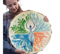 Goddess Spiritual Drum - Goddess Drum Gaia, música espiritual de relajación | Música espiritual hecha a mano chamánica, bajo espiritual siberiano para césped, balcón, alféizar de ventanas, patios