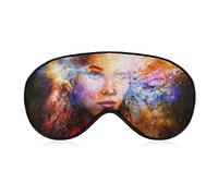Goddess Woman Mysterious Space Sleep Eye Mask para hombres, mujeres, adolescentes, niños, noche para dormir y dormir con los ojos vendados, bloquea la luz, suave comodidad para viajes y yoga siesta