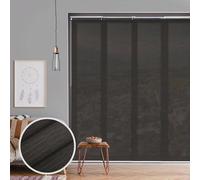 GoDear Design Persianas verticales ajustables para ventanas de 45.8 a 86 pulgadas de ancho x 96 pulgadas de alto, persianas extensibles para puerta corrediza, cortinas de panel de tela recortable,
