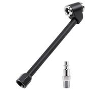 GODESON Portabrocas de aire de doble cabeza, boquilla de inflado de neumáticos de metal NPT de 1/4 pulgadas con enchufe rápido para automóvil, SUV, motocicleta, ATV, juego de portabrocas de aire de