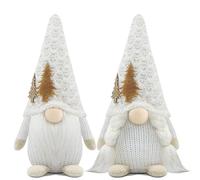 Godeufe Gnomo Navideños Decoración Juego de 2 Navidad Nomos Duende Decor para Hogar Casa 18cm