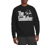 Godfather Logo Crew Sweatshirt Sudadera, Negro, S Unisex Adulto