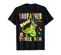 Godfather of The Three Rex 3er Cumpleaños Niño Dinosaurio T-Rex Camiseta