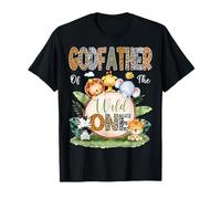 GodFather Of The Wild One 1er Cumpleaños Niños Safari Jungle Camiseta