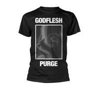 Godflesh Camiseta Purge para hombre (Negro) Negro, Negro -, X-Large