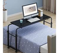 GODFSAHG Escritorio portátil móvil, estación de Trabajo para Cama, Escritorio Extensible, Mesa de Cama con Ruedas para Personas Mayores, Ideal para Comer, Trabajar y Realizar Actividades, 1