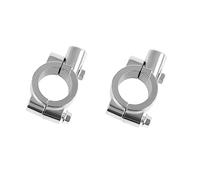 Godimg 1 par de 2Pcs 7/8" (22mm) Soporte para Espejo retrovisor de Manillar,motocicleta manillar Abrazadera M10,cromo,para Kawasaki Suzuki ATV 4 Wheeler Quad Dirt Pit Pocket Bike Scooter