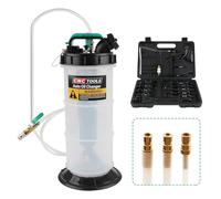 Godimg 5,3 L Bomba de succión Aceite Motor Aspirador oleo, Bomba Aceite extraccion Coche, Manual neumática con Juego de 15 Piezas de adaptadores, de fluidos de Aceite para líquidos de Transmisión.