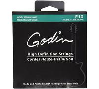 Godin guitarras 008964 E-10 Pure níquel eléctrico Cuerdas, Luz
