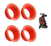 GodLOL 4 anillos de color para pinza Magura MT5 MT7 | Moldura ligera para freno de bicicleta | Varios colores para personalización (rojo)