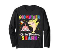 Godmother of The Shark Birthday Family Birthday Goddaughter Manga Larga