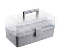 GODNECE Caja de almacenamiento de 3 capas para el hogar de la medicina portátil kit de primeros auxilios