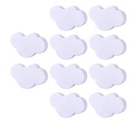 GODNECE Juego de 10 pomos para muebles para habitación infantil, pequeños en forma de nube, color blanco