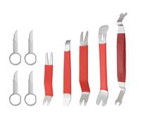 Godneei Kit de 9 Piezas Kit de Herramientas desmontaje Coche, Acero Inoxidable Kit desmontaje Interiores Coche y Herramienta Clave para Eliminar Audio