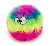 goDog Furballz - Juguete chirriante de Peluche para Perro, tecnología Chew Guard, Arco Iris, Grande