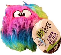 goDog Furballz Rainbow - Juguete de Peluche para Perros con tecnología Chew Guard, pequeño, arcoíris