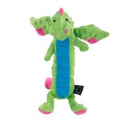 goDog Skinny Dragons Green Large Toy with Chew Guard
